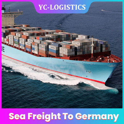 Sea DDP DDU Amazon FBA Freight Forwarder จากจีนไปยังเยอรมนี