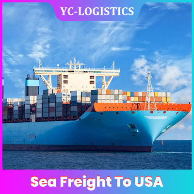 DDP Amazon FBA Sea Freight บริการส่งต่อไปยังสหรัฐอเมริกา