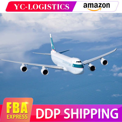 จัดส่งทางอากาศอย่างรวดเร็วจากจีนไปยังสหรัฐอเมริกา FBA Freight Forwarder Door To Door Service