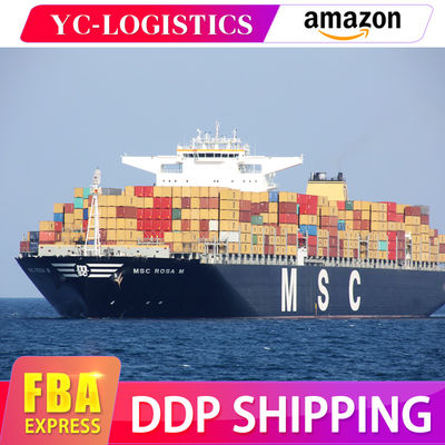 LCL Service Agent FBA Freight Forwarder จากจีนไปยังสหรัฐอเมริกา Door To Door Service